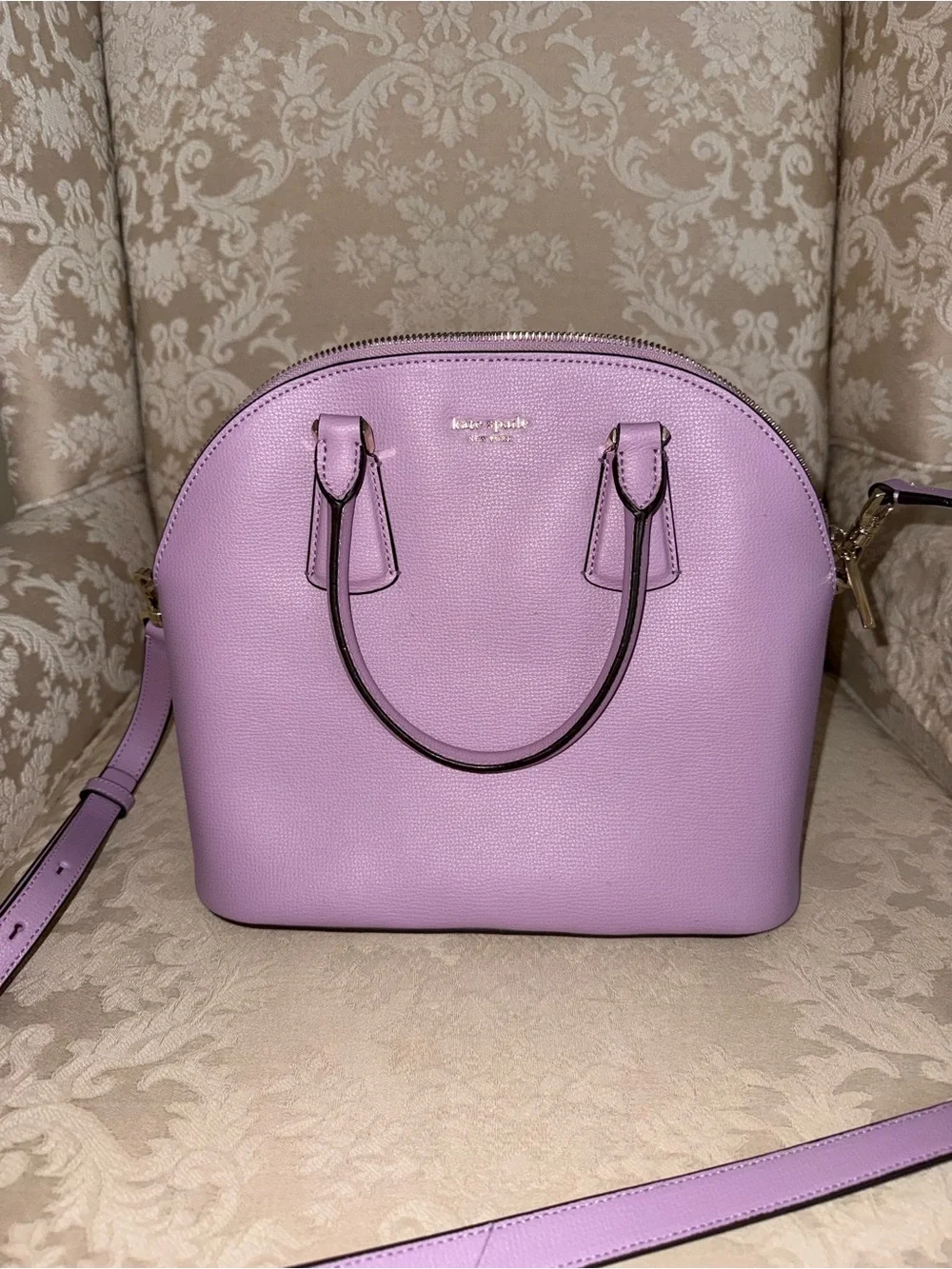 kate spade large Lavender Dome Satchel in Lilac
